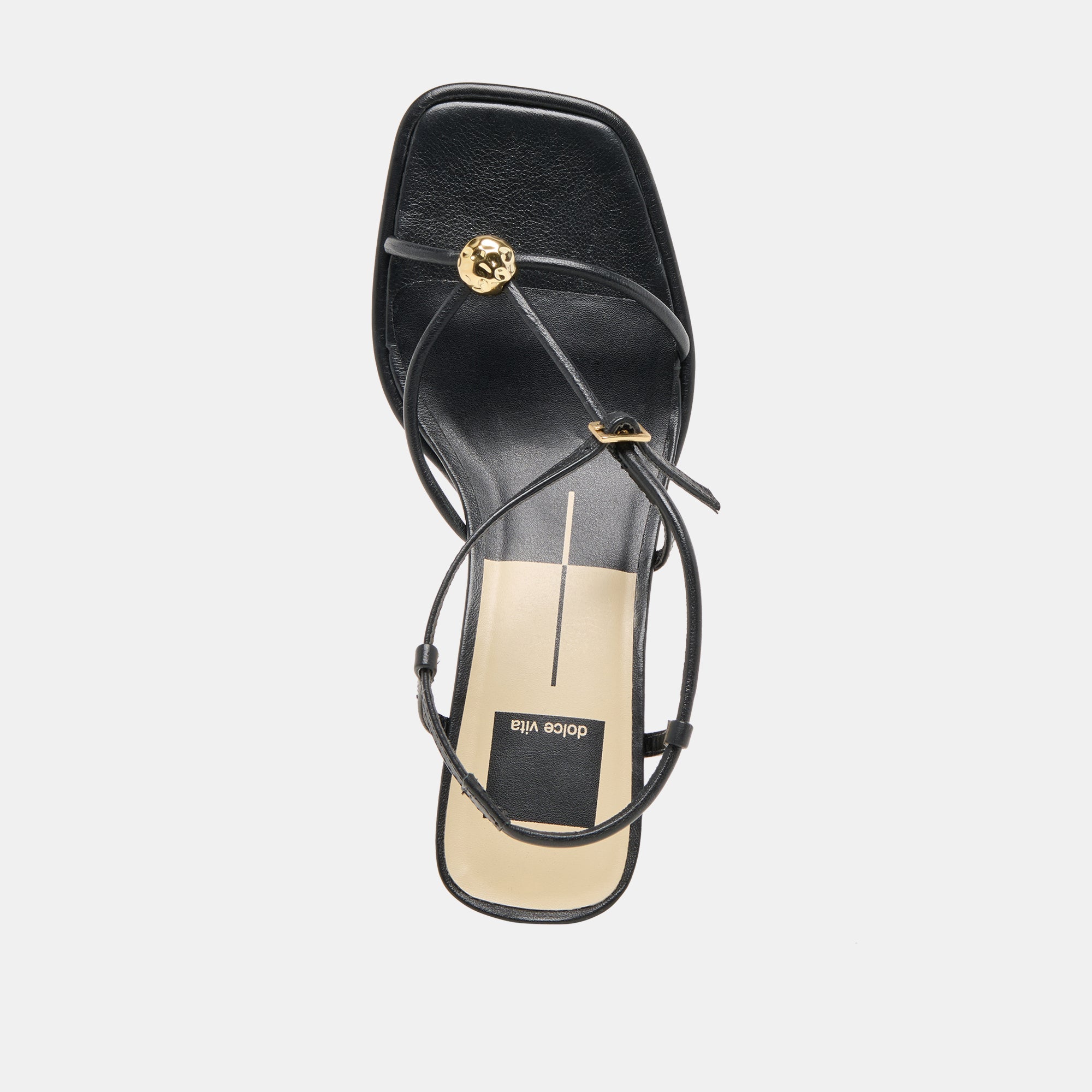 Mylee Black Leather Heels / Dolce Vita