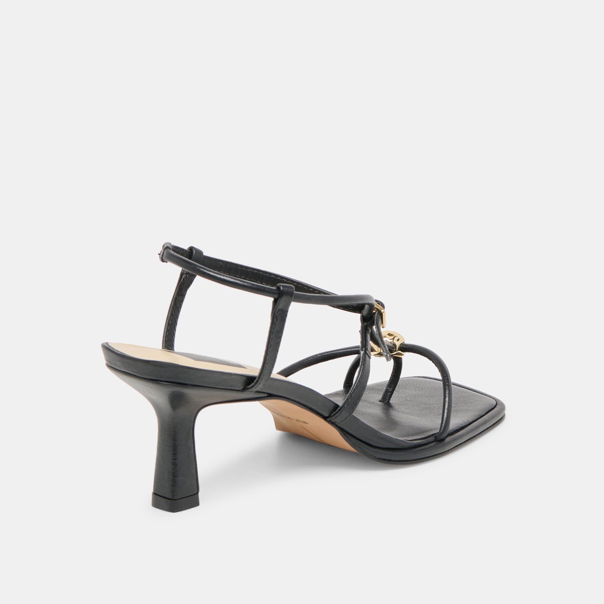 Mylee Black Leather Heels / Dolce Vita