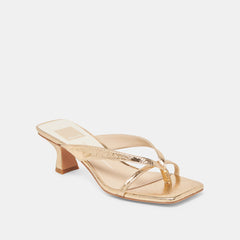 BREVEL HEELS GOLD DISTRESSED LEATHER
 – Dolce Vita / Dolce Vita