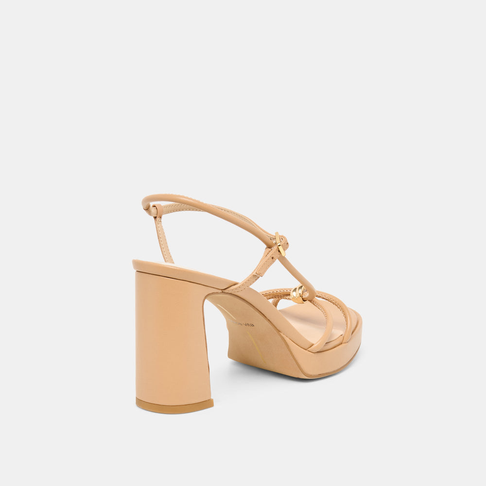 Odete Lt Tan Leather Heels / Dolce Vita