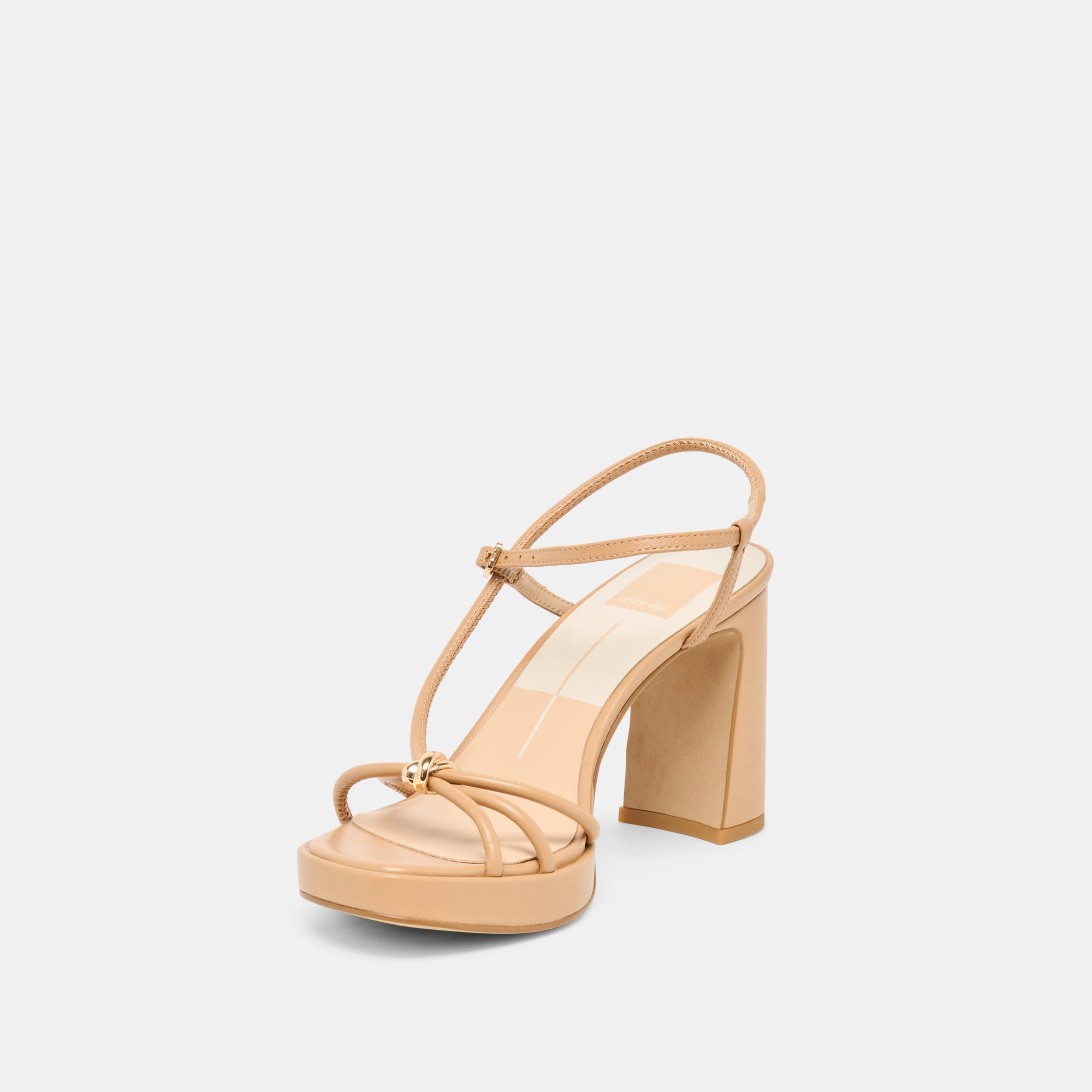Odete Lt Tan Leather Heels / Dolce Vita
