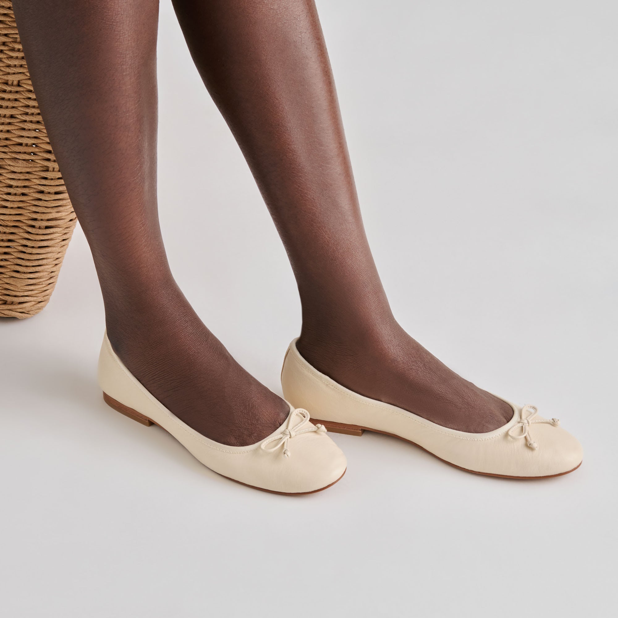 Ritla Bone Leather Ballet Flats / Dolce Vita