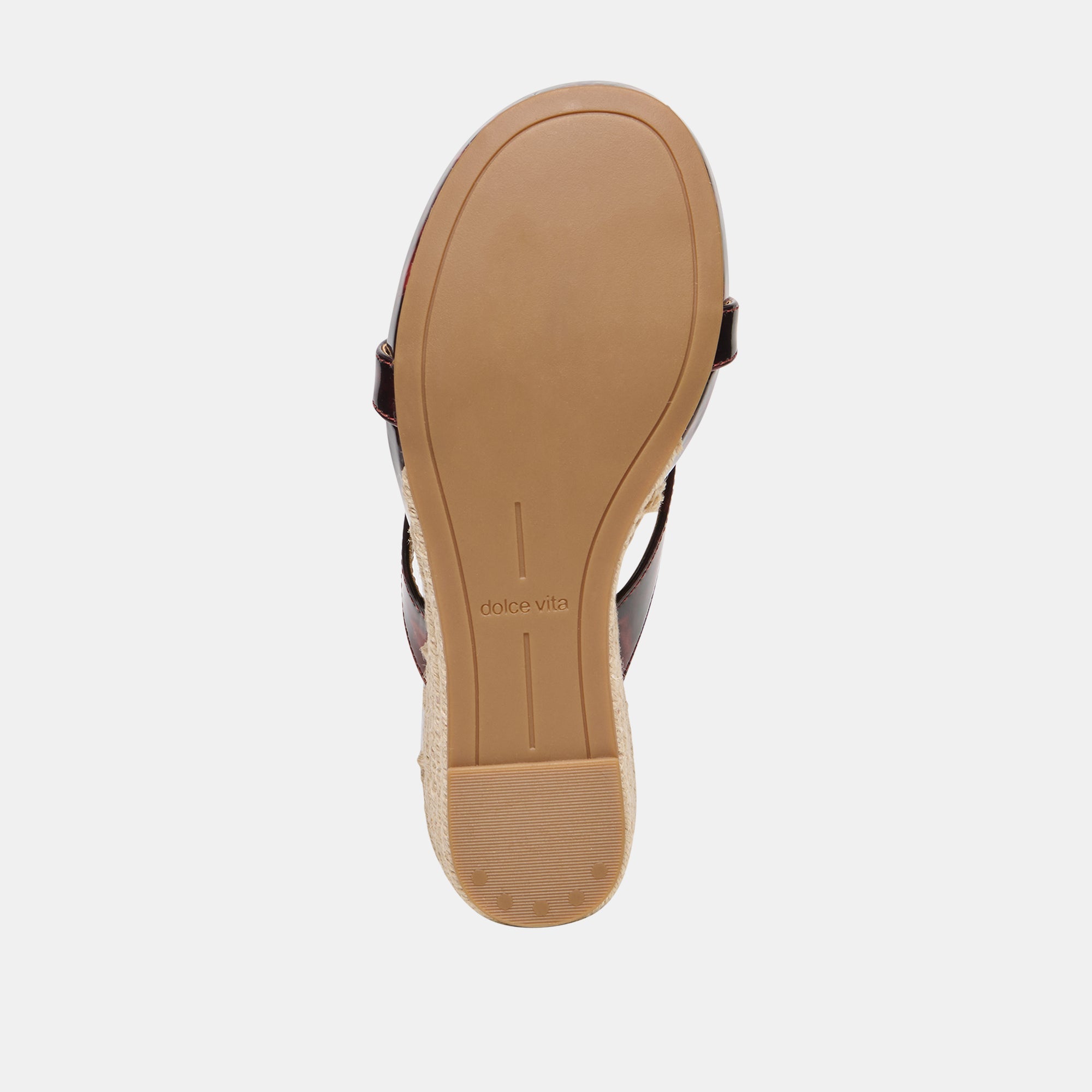 Helan Espadrille Tortoise Patent Leather Wedges / Dolce Vita