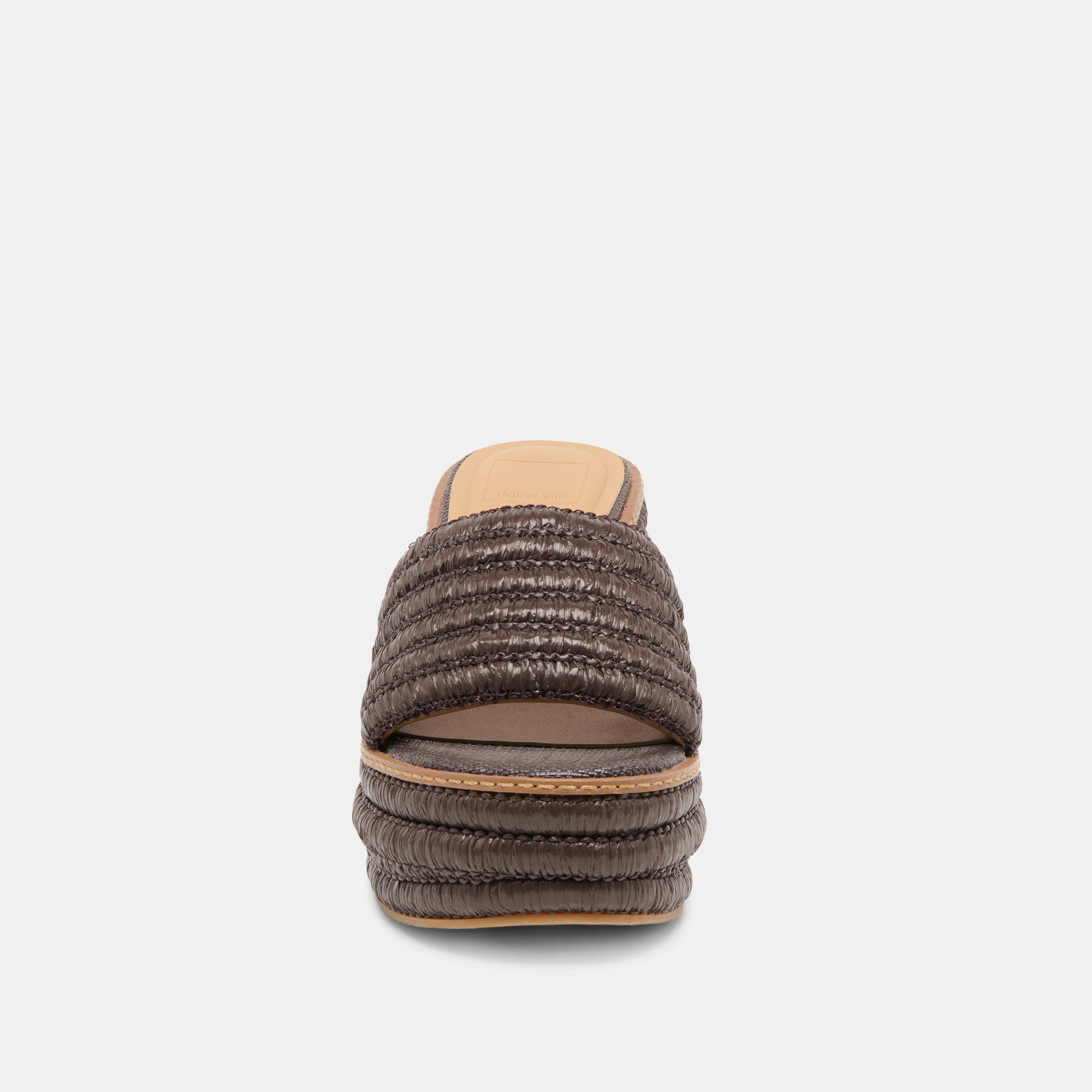 Throne Chocolate Raffia Wedges / Dolce Vita