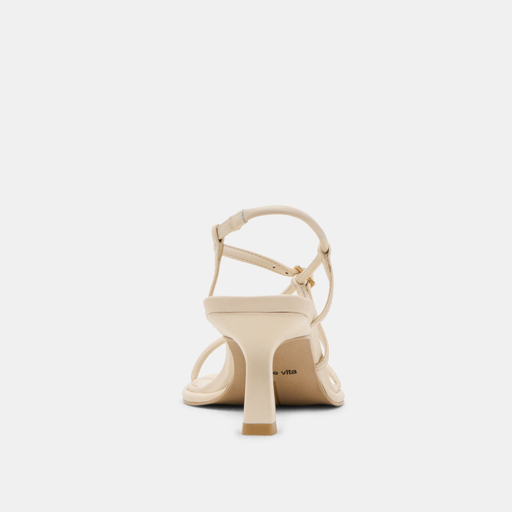 Mylee Creme Leather Heels / Dolce Vita