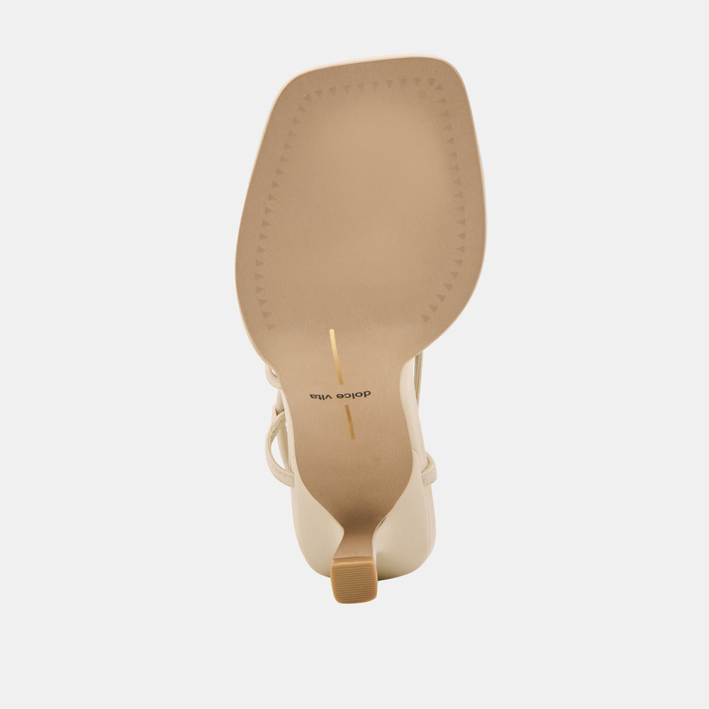 Mylee Creme Leather Heels / Dolce Vita