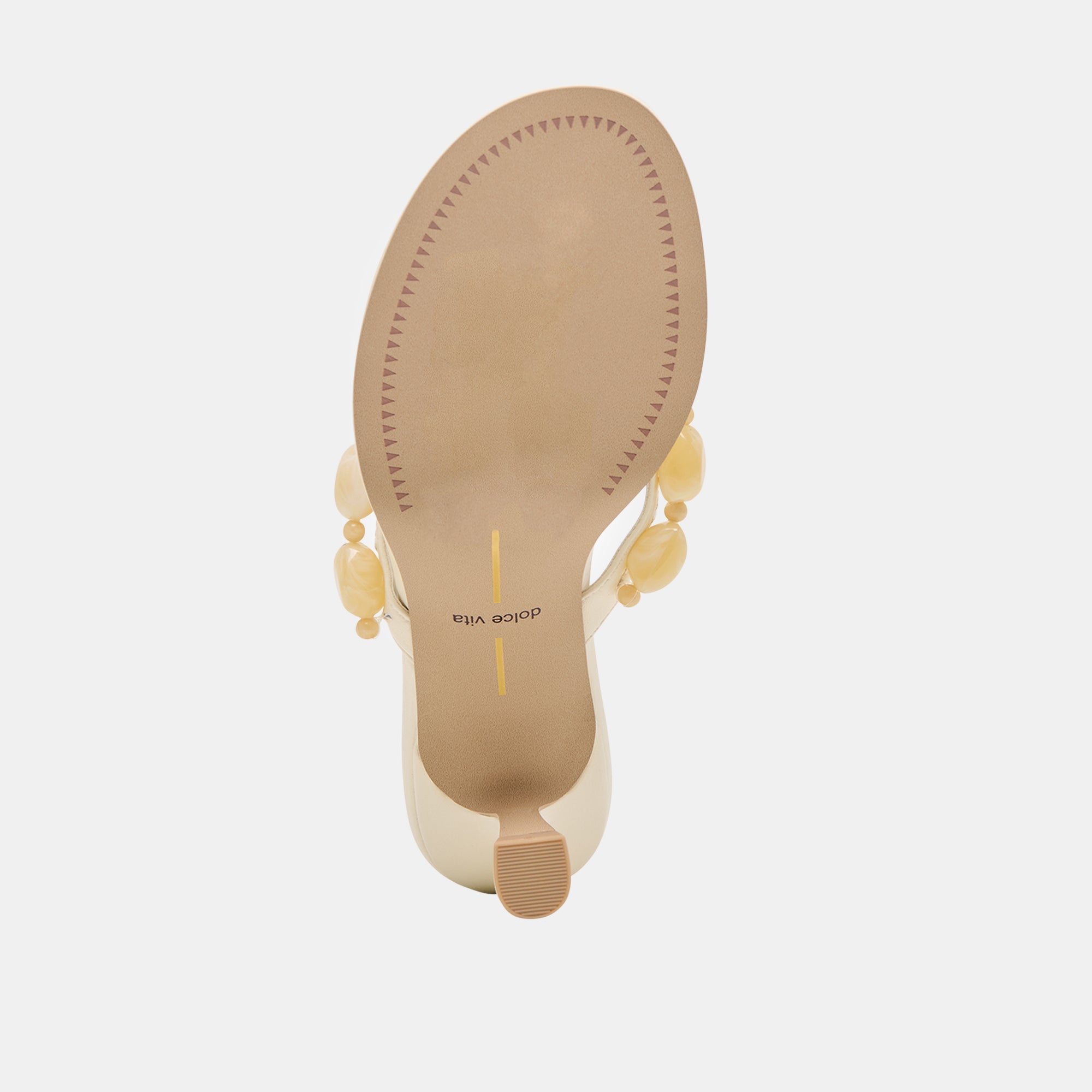 Daksie Off White Leather Heels / Dolce Vita
