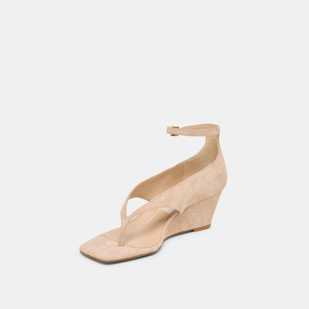 Quinny Bamboo Suede Wedges / Dolce Vita