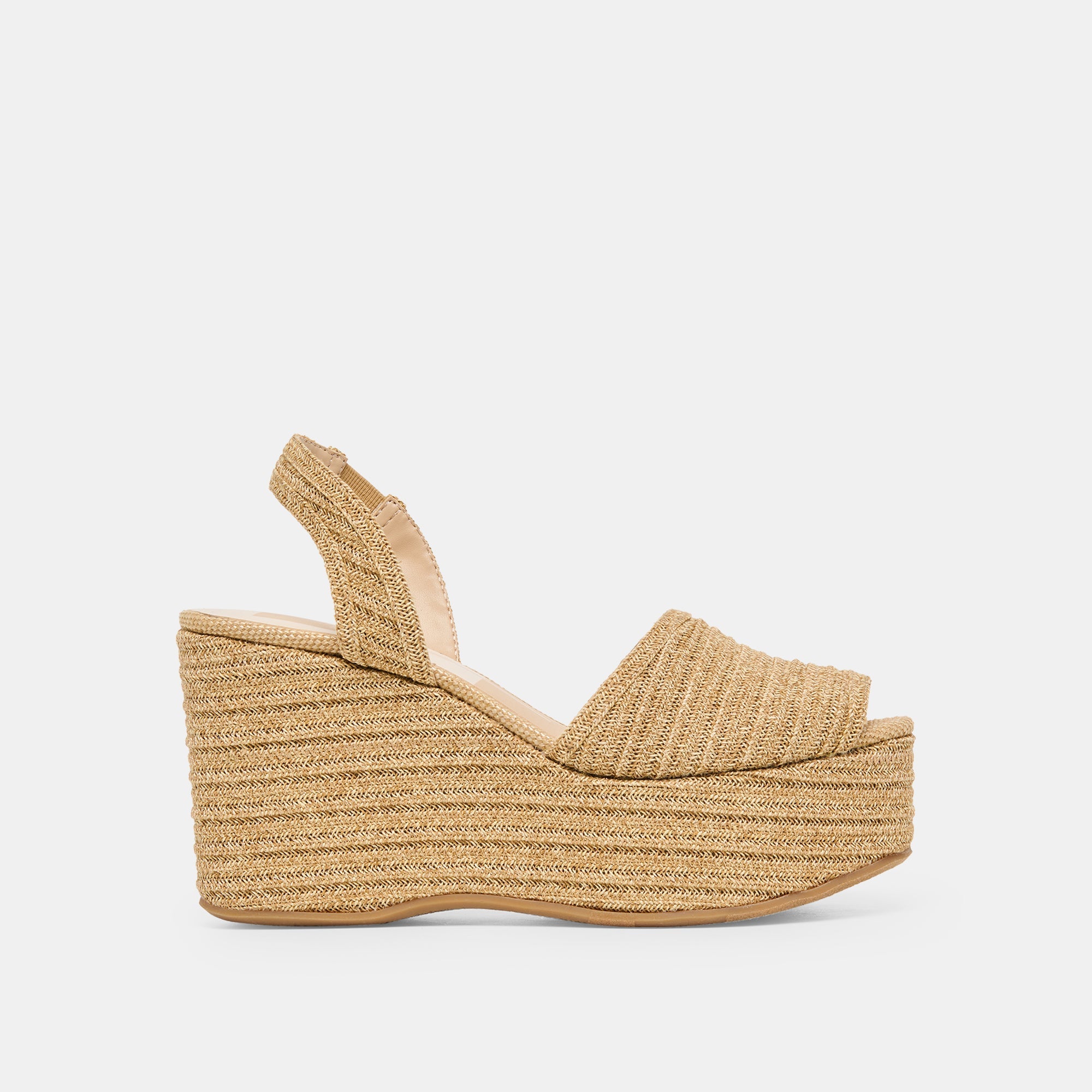 Akera Natural Raffia Wedges / Dolce Vita