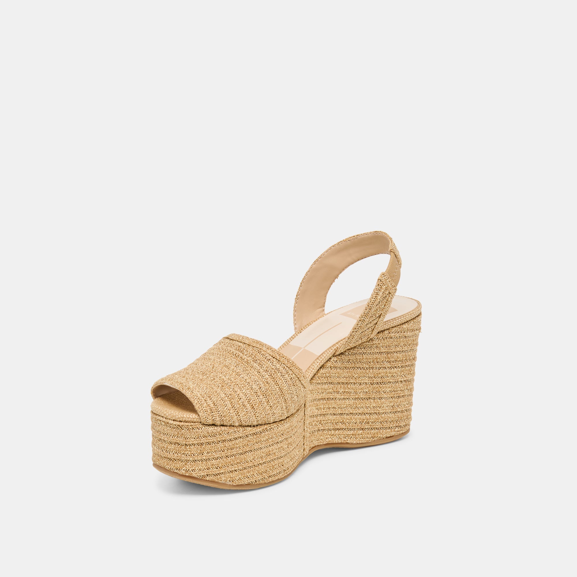 Akera Natural Raffia Wedges / Dolce Vita
