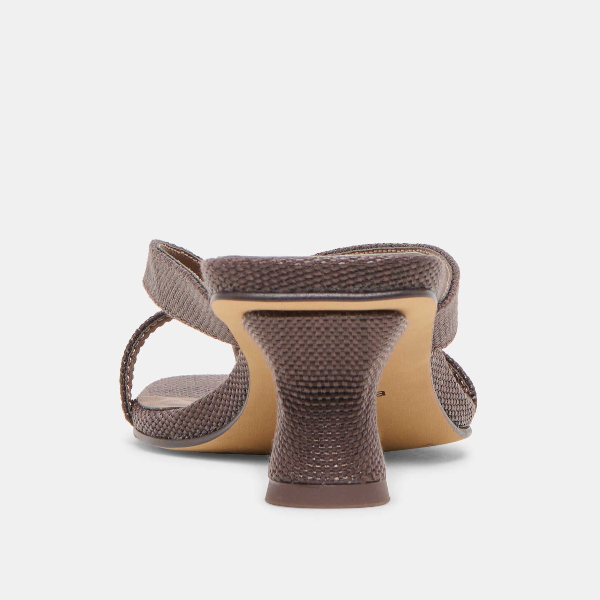 Brevel Chocolate Raffia Heels / Dolce Vita
