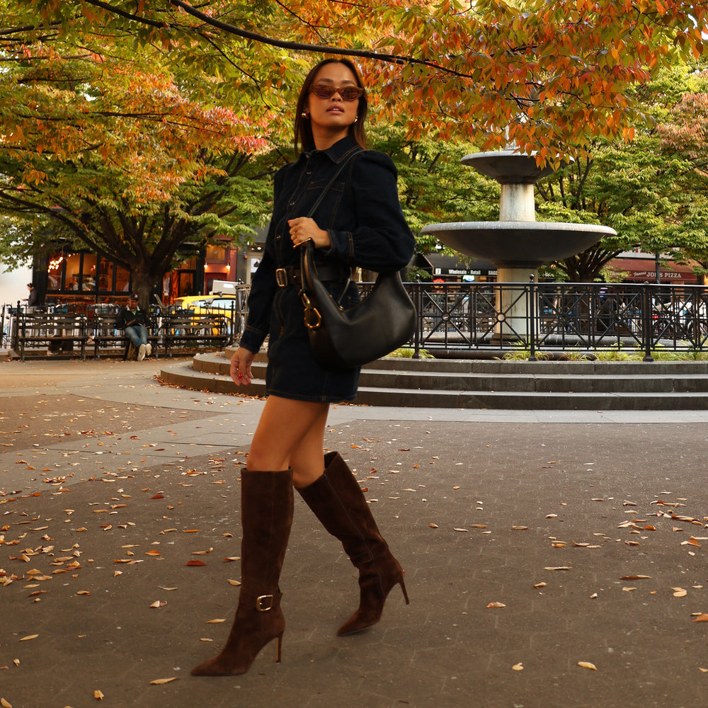 KINZY BOOTS DK BROWN SUEDE
 – Dolce Vita / Dolce Vita