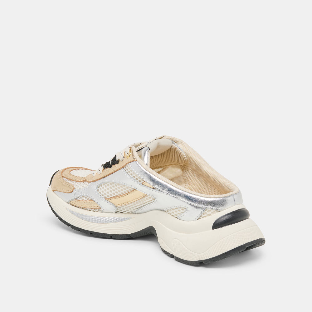 SWAYZY Metallic Multi Leather Platform Slip-on Sneakers / Dolce Vita