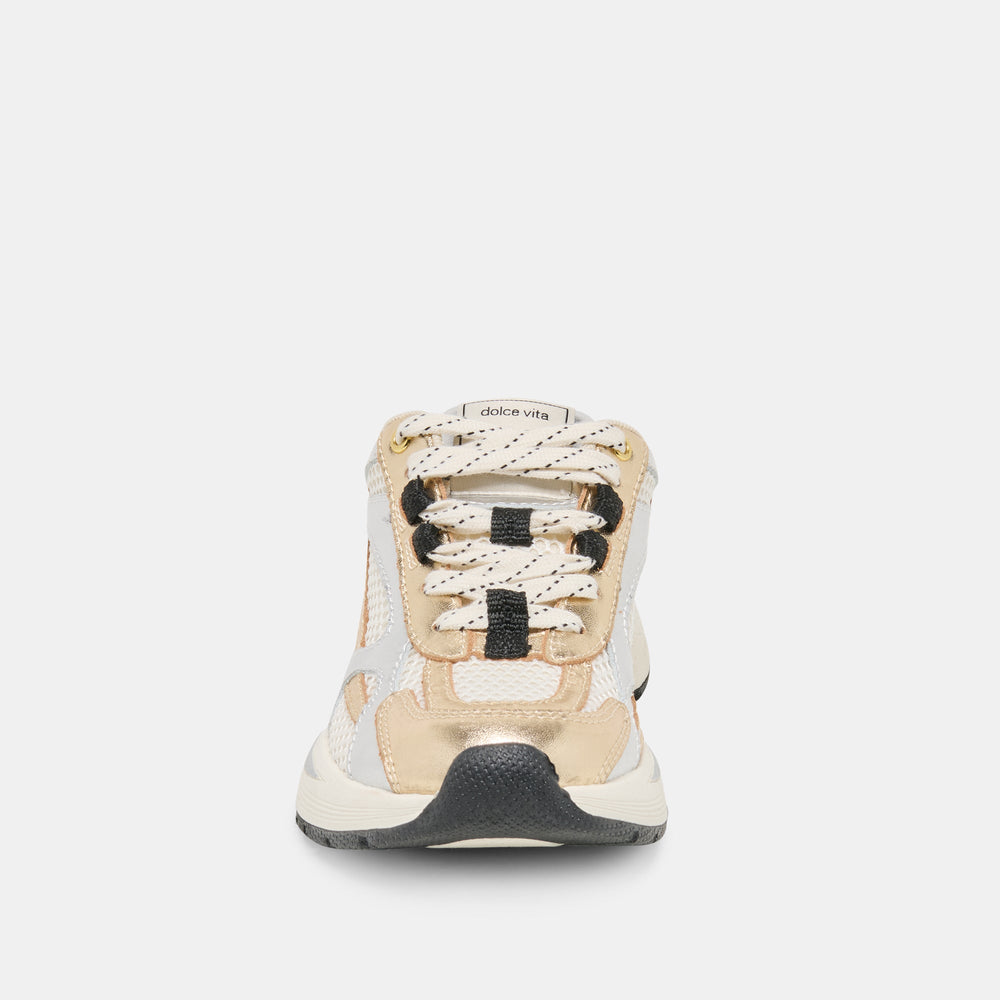 SWAYZY Metallic Multi Leather Platform Slip-on Sneakers / Dolce Vita