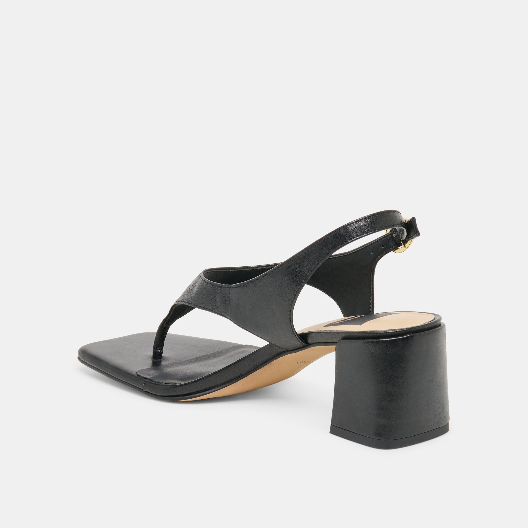 Yves Black Leather Heels / Dolce Vita
