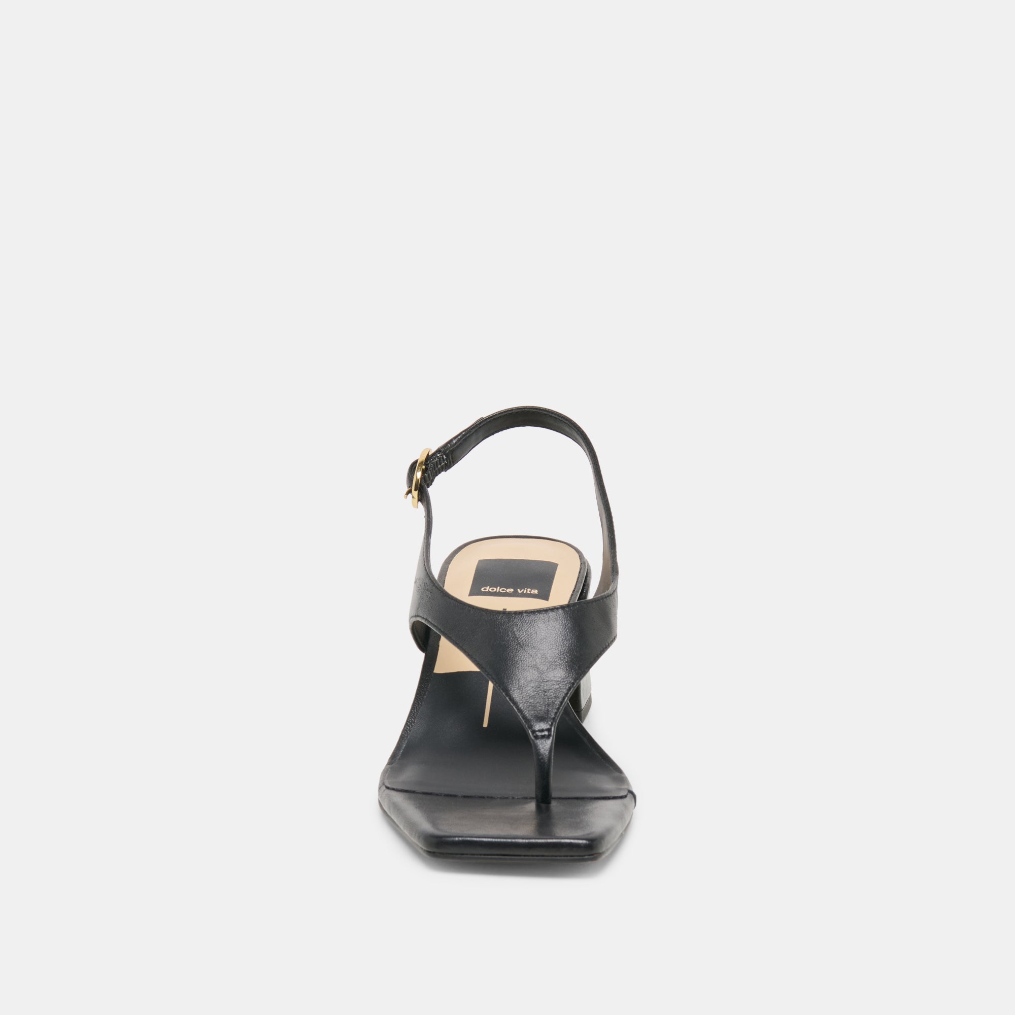 Yves Black Leather Heels / Dolce Vita