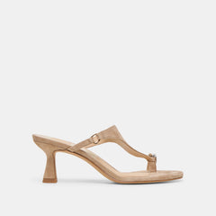 Derrel Camel Suede Heels / Dolce Vita