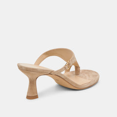 Derrel Camel Suede Heels / Dolce Vita