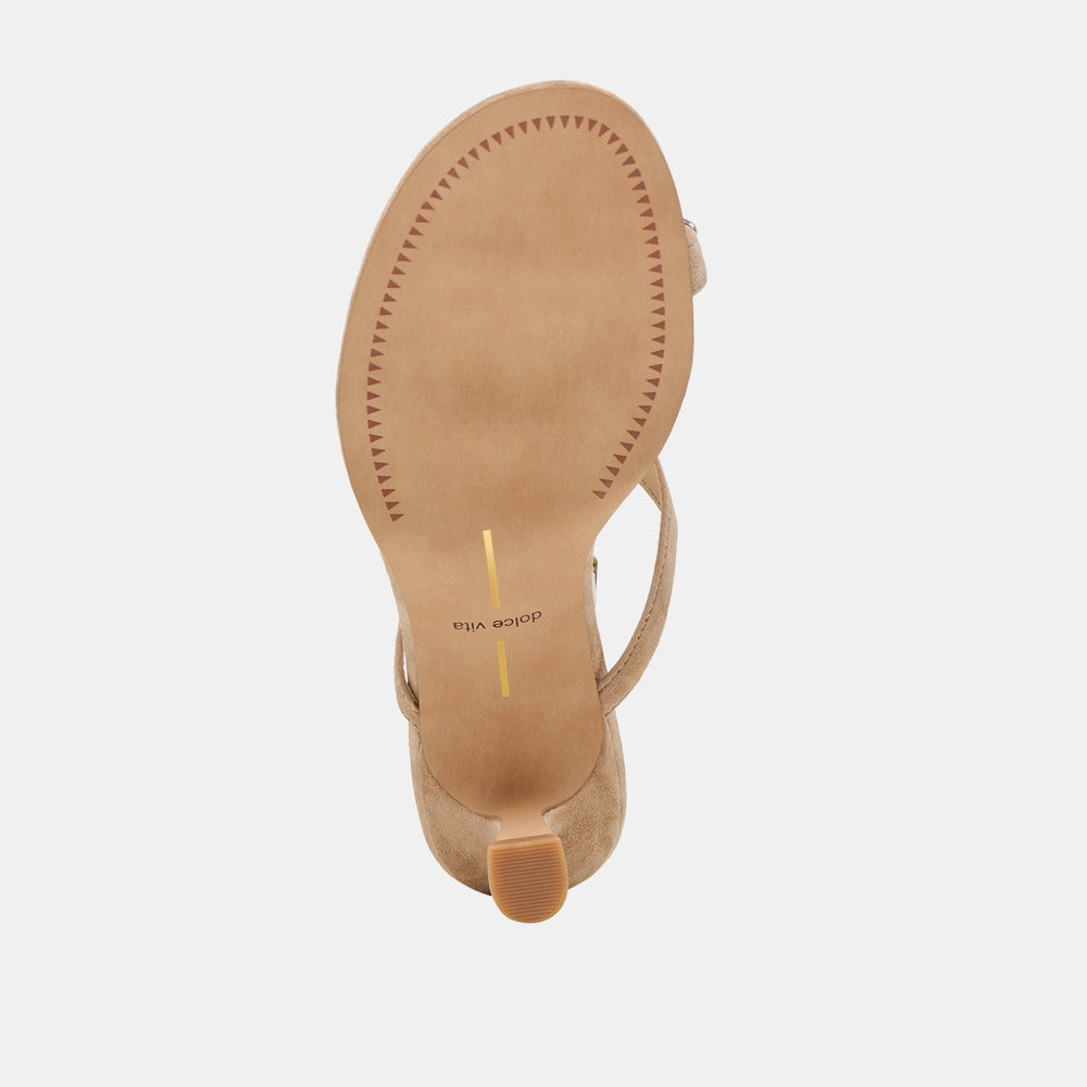 Derrel Camel Suede Heels / Dolce Vita