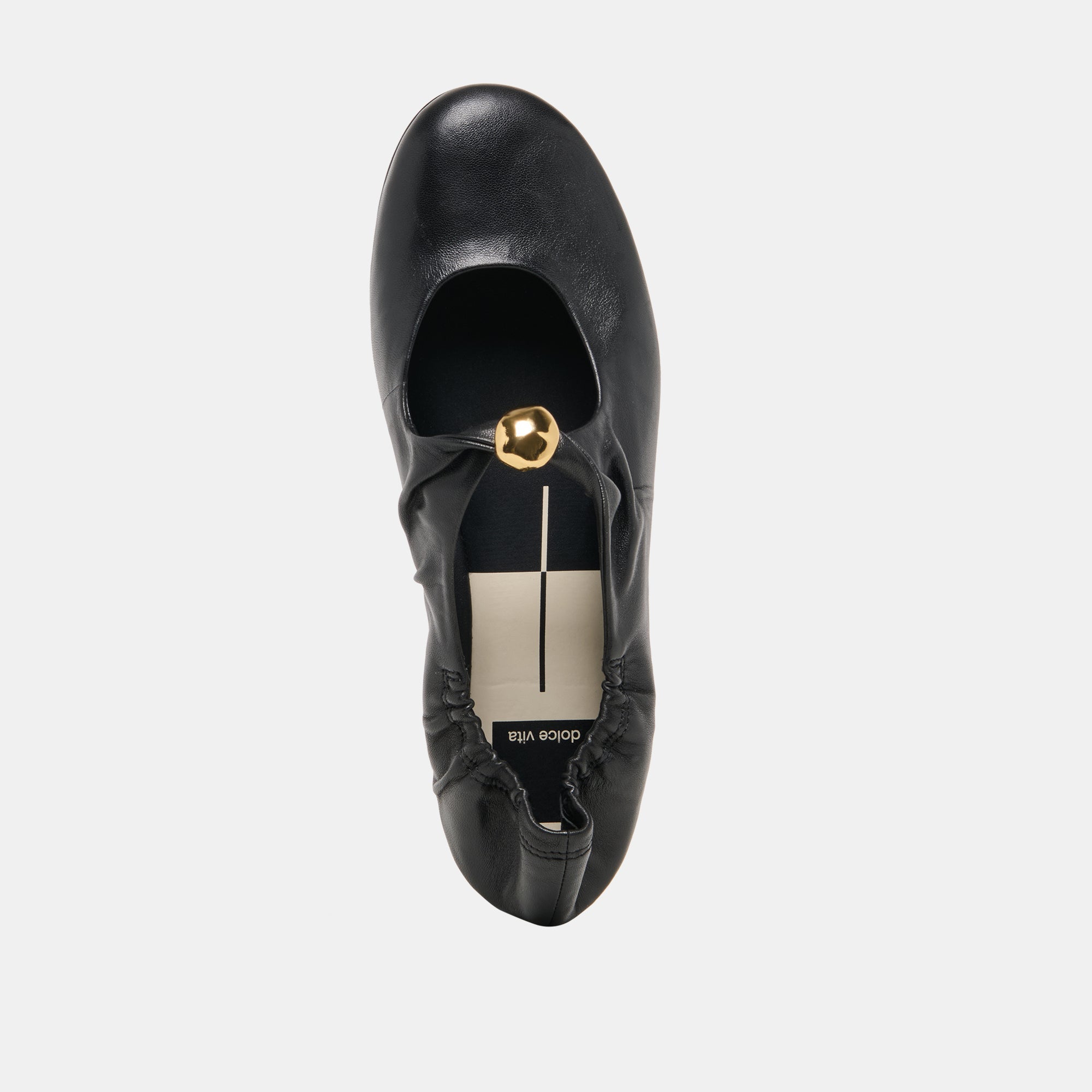 Cornel Black Leather Flats / Dolce Vita