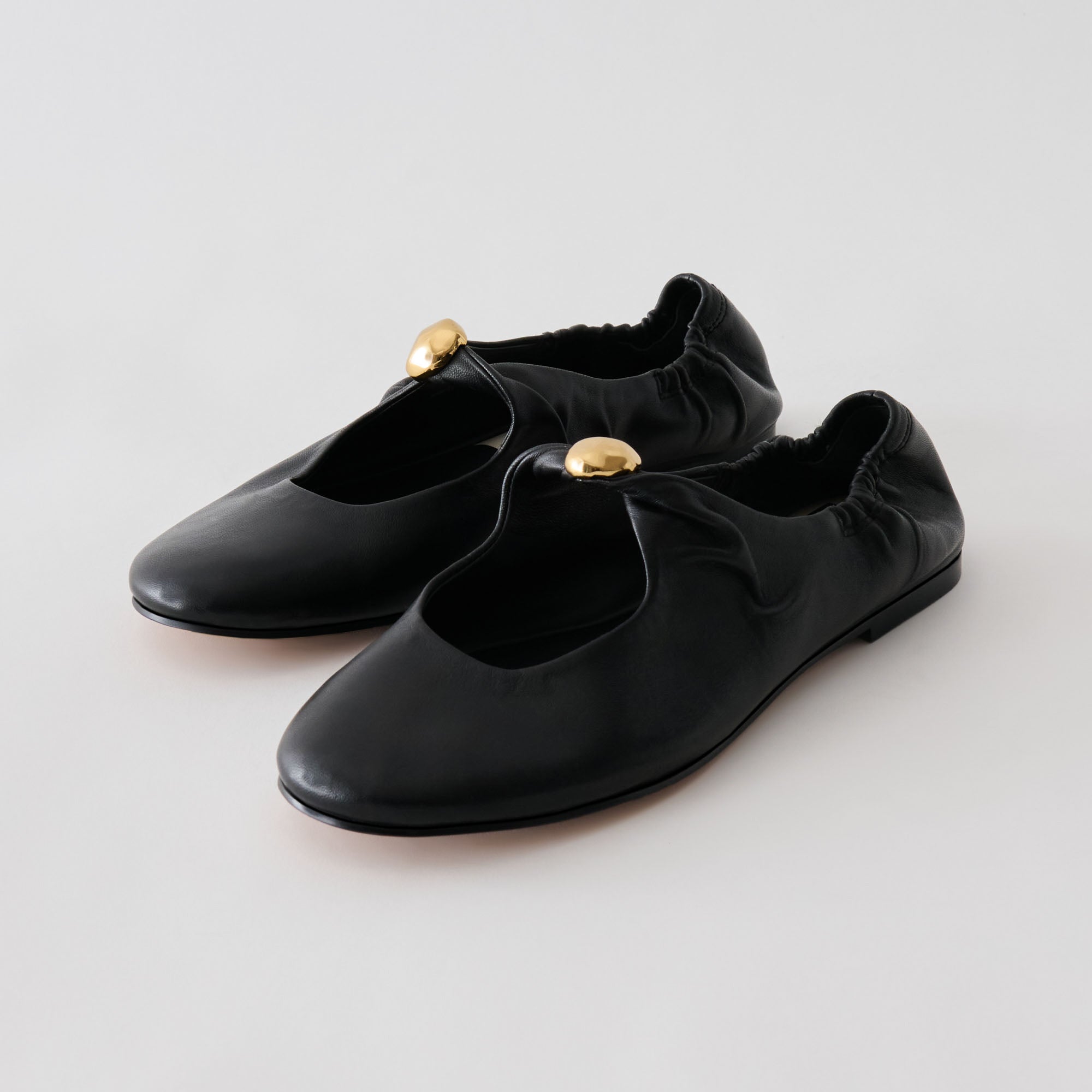 Cornel Black Leather Flats / Dolce Vita
