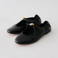 Cornel Black Leather Flats / Dolce Vita