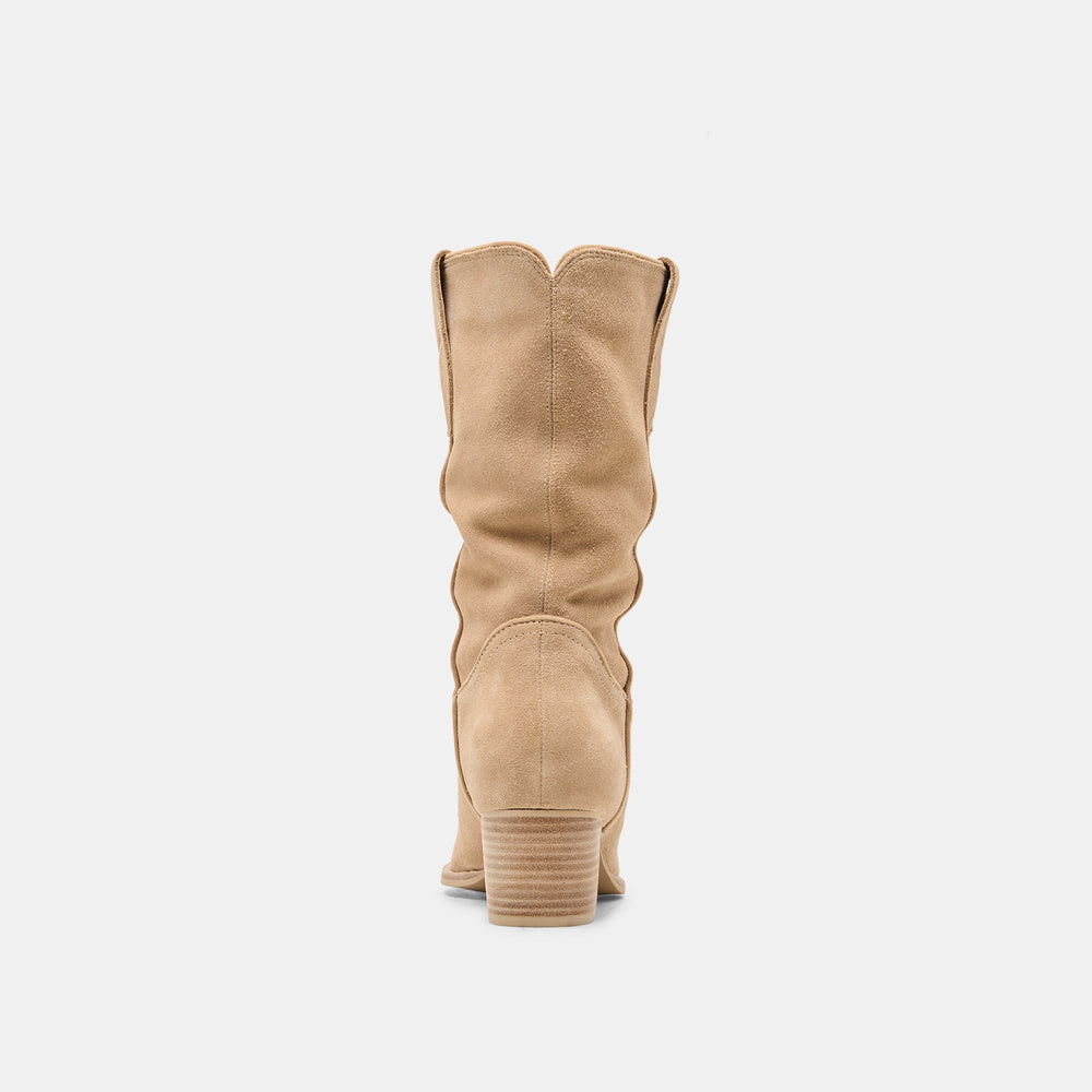 Vergil Camel Suede Boots / Dolce Vita