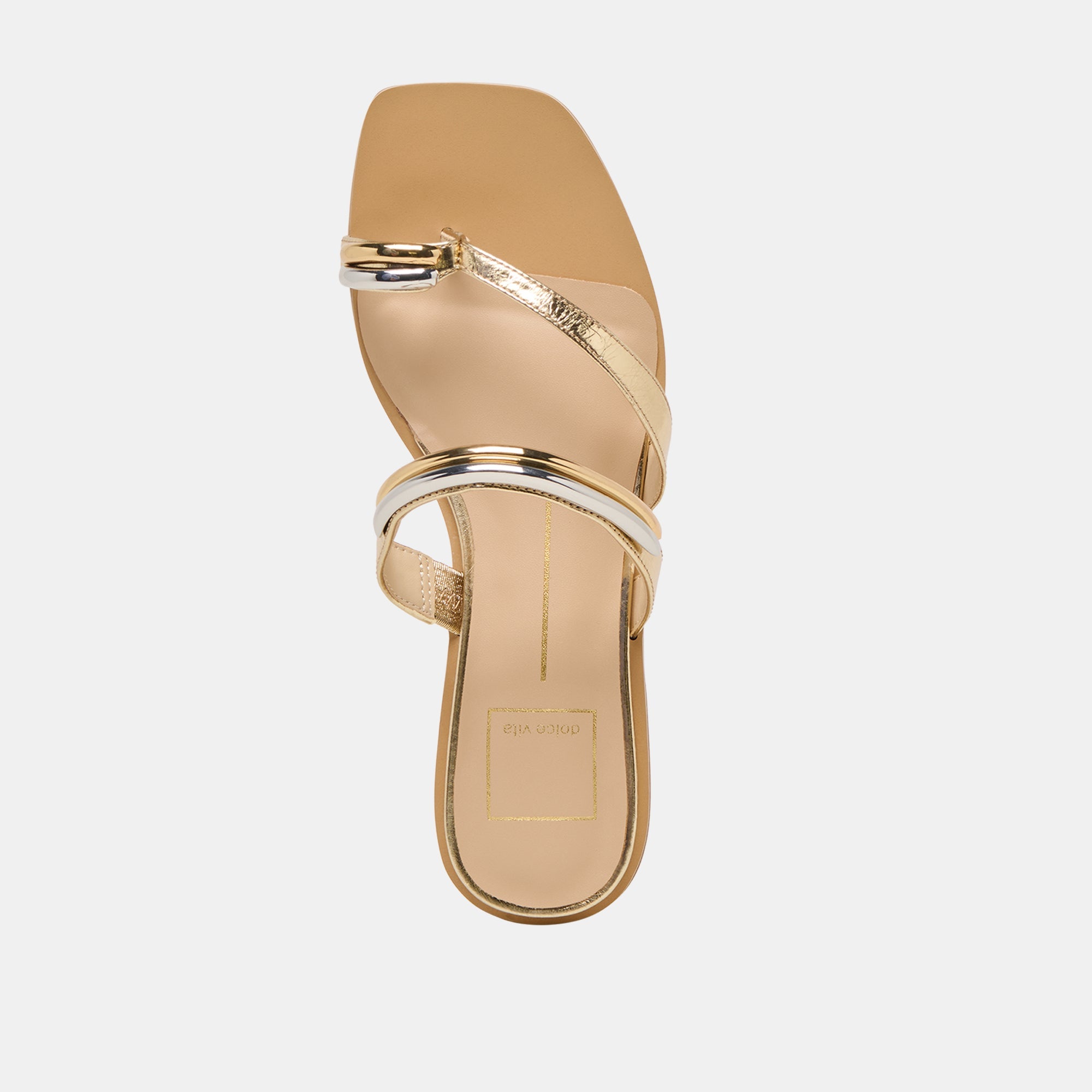 Tarina Gold Leather Sandals / Dolce Vita