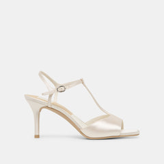 Hilery Off White Satin Heels / Dolce Vita