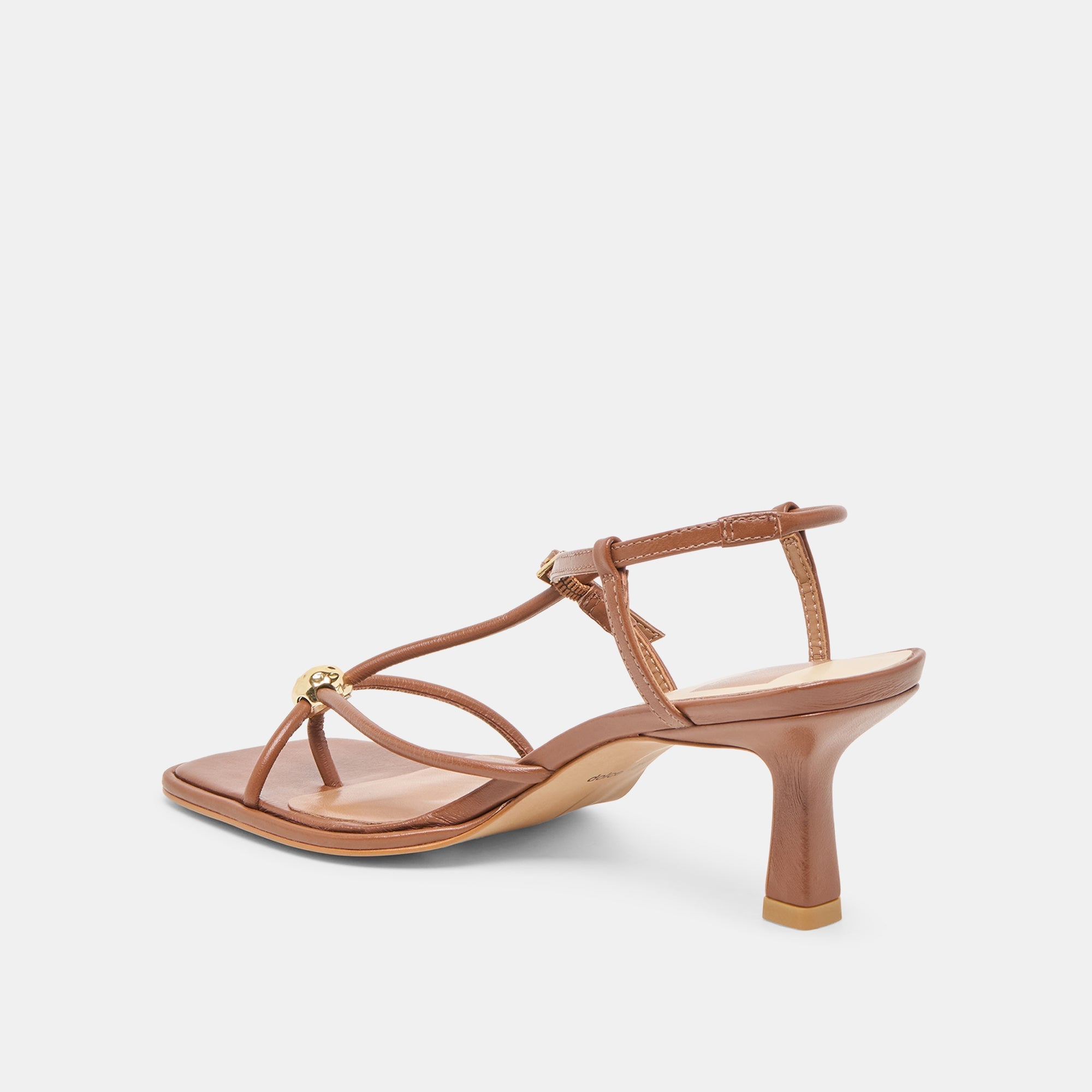 Mylee Cognac Leather Heels / Dolce Vita