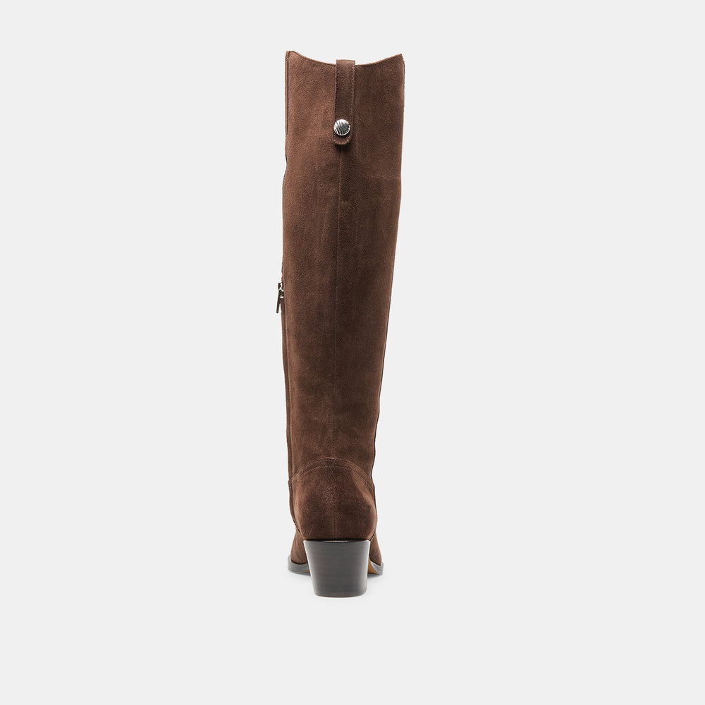 Virona H2O Waterproof Dk Brown Suede Boots / Dolce Vita