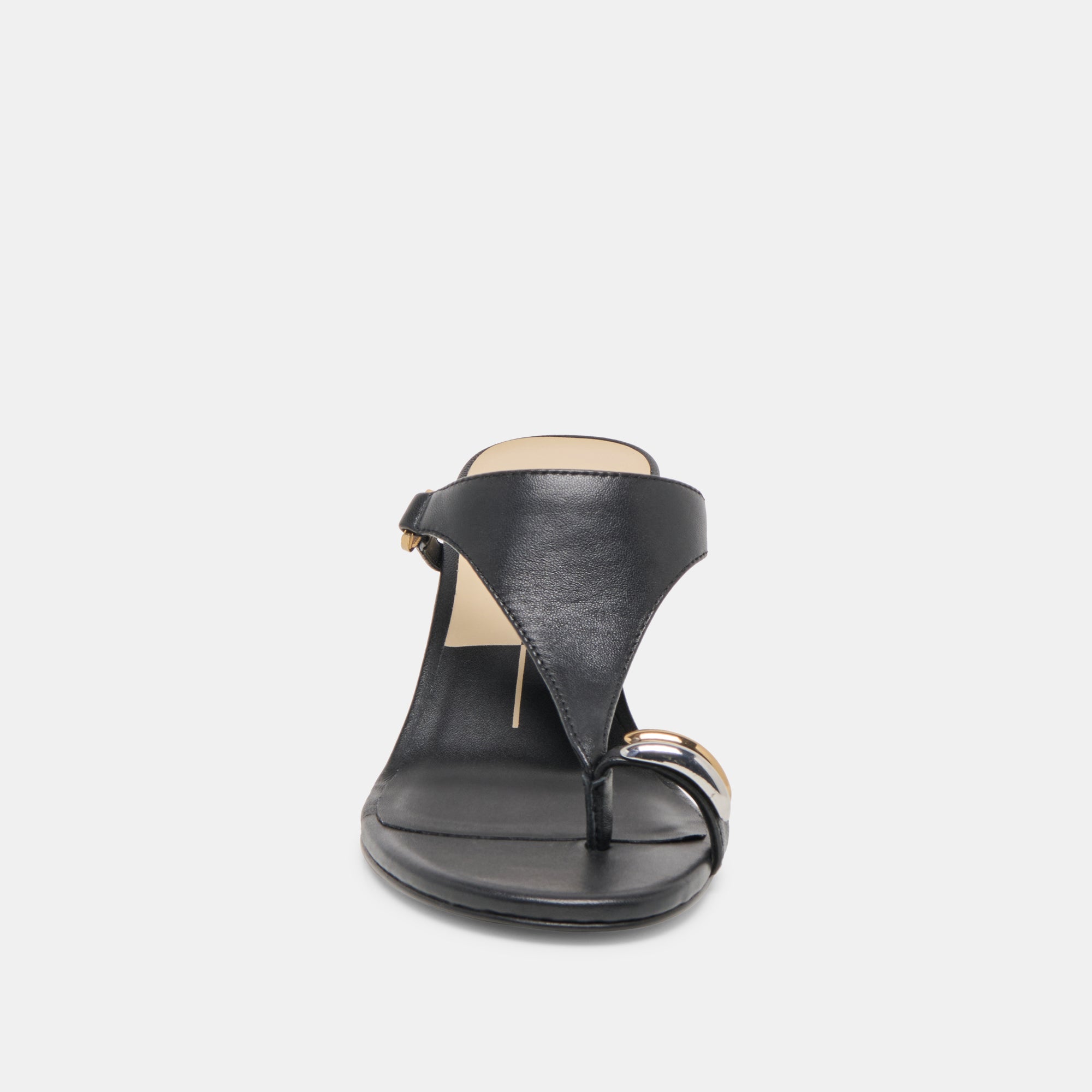 Derrel Black Leather Heels / Dolce Vita