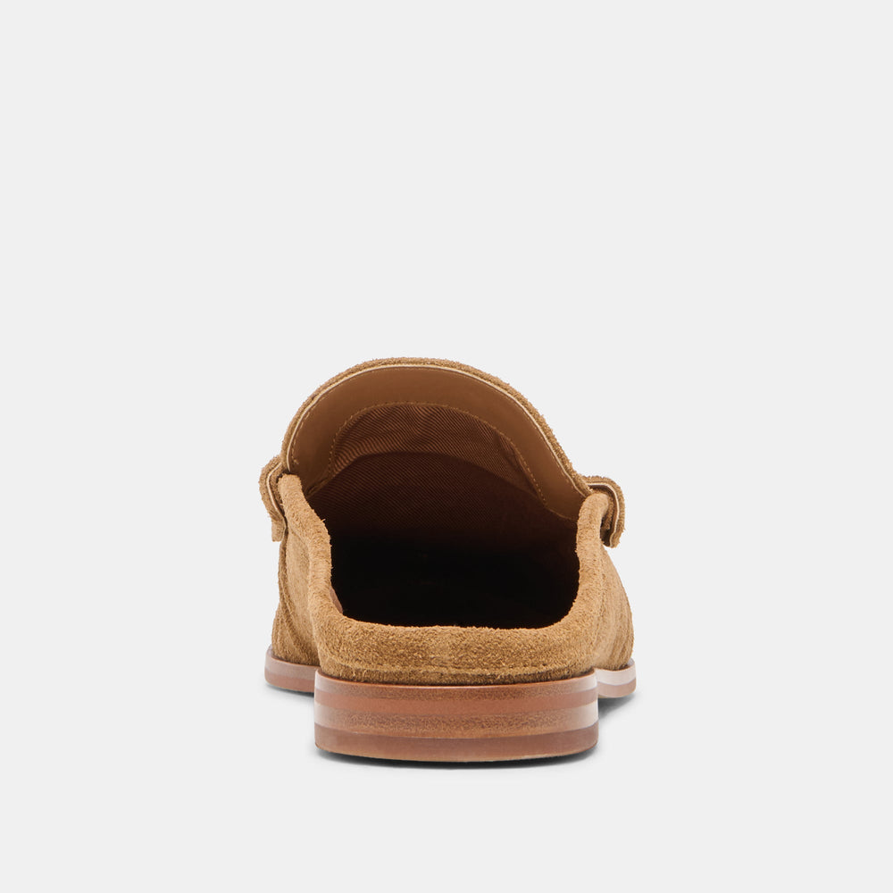 BETZY Lt Brown Suede Closed-Toe Slip-On Loafers / Dolce Vita