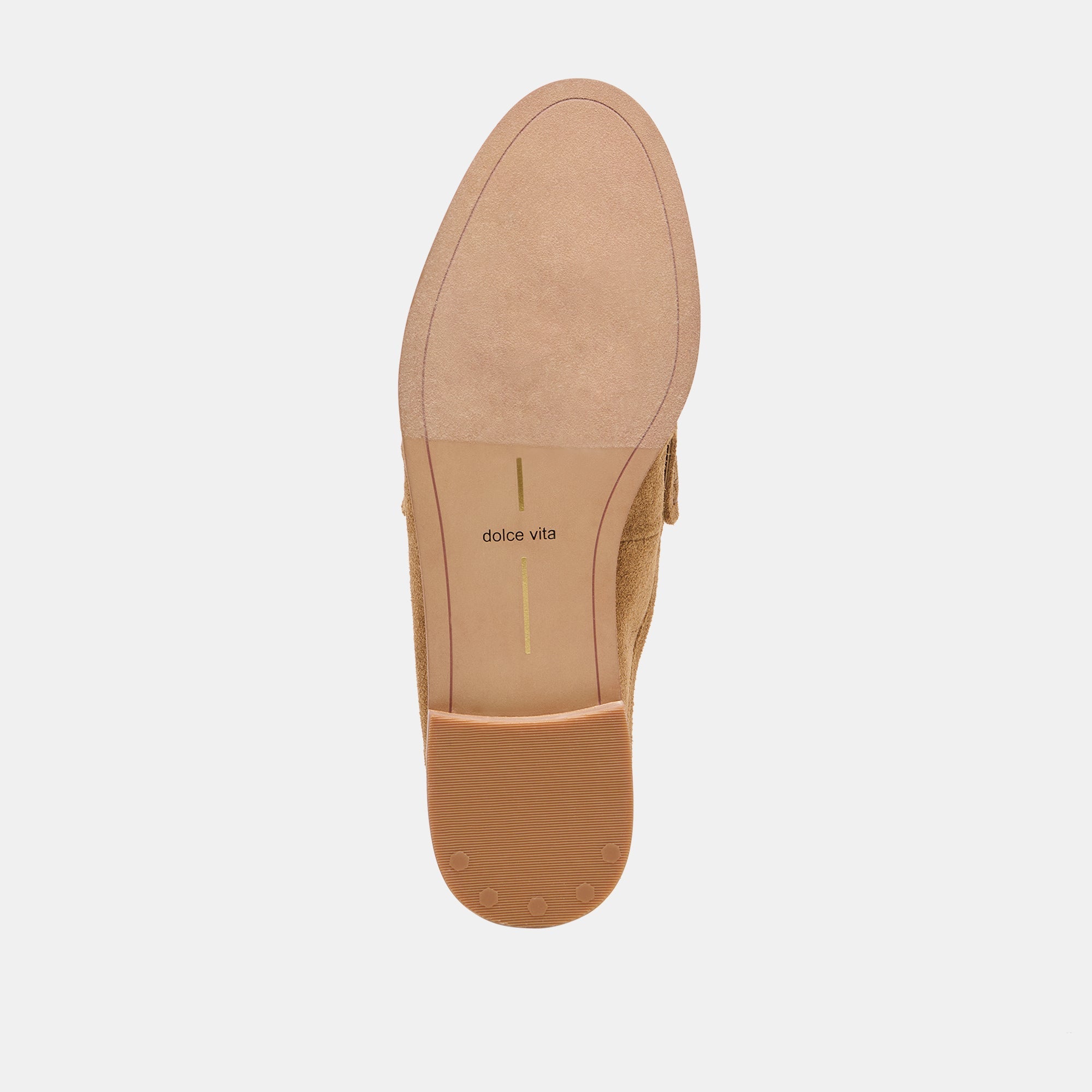BETZY Lt Brown Suede Closed-Toe Slip-On Loafers / Dolce Vita