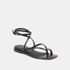 Tyrice Black Leather Sandals / Dolce Vita