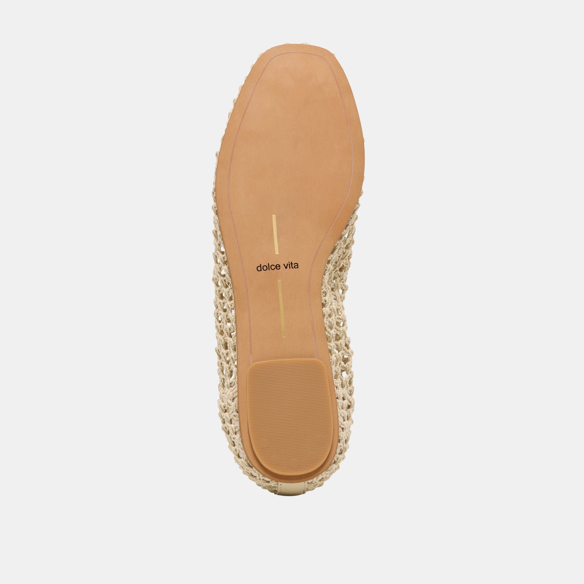 Kaylyn Oatmeal Crochet Flats / Dolce Vita