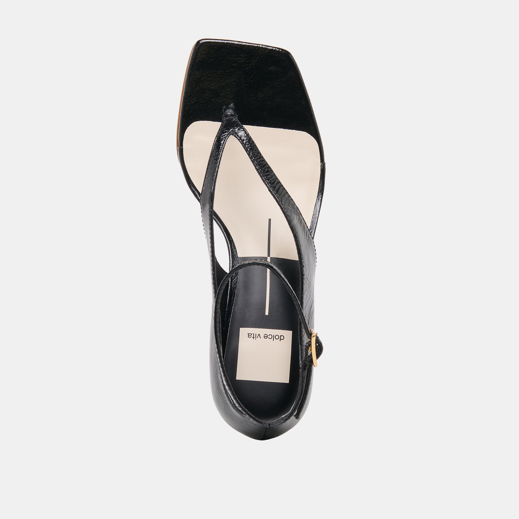Quinny Black Leather Wedges / Dolce Vita