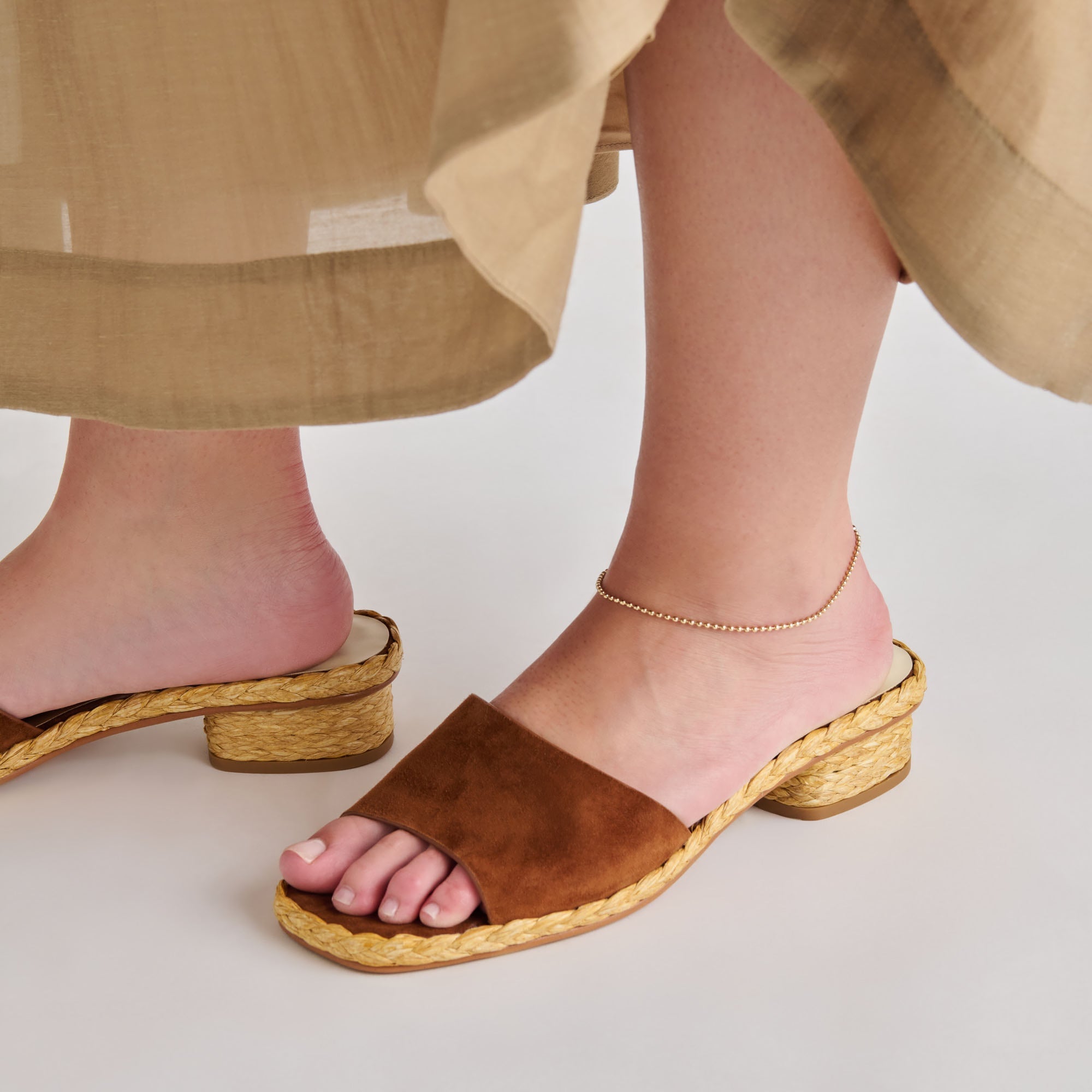 Dixi Brown Suede Sandals / Dolce Vita