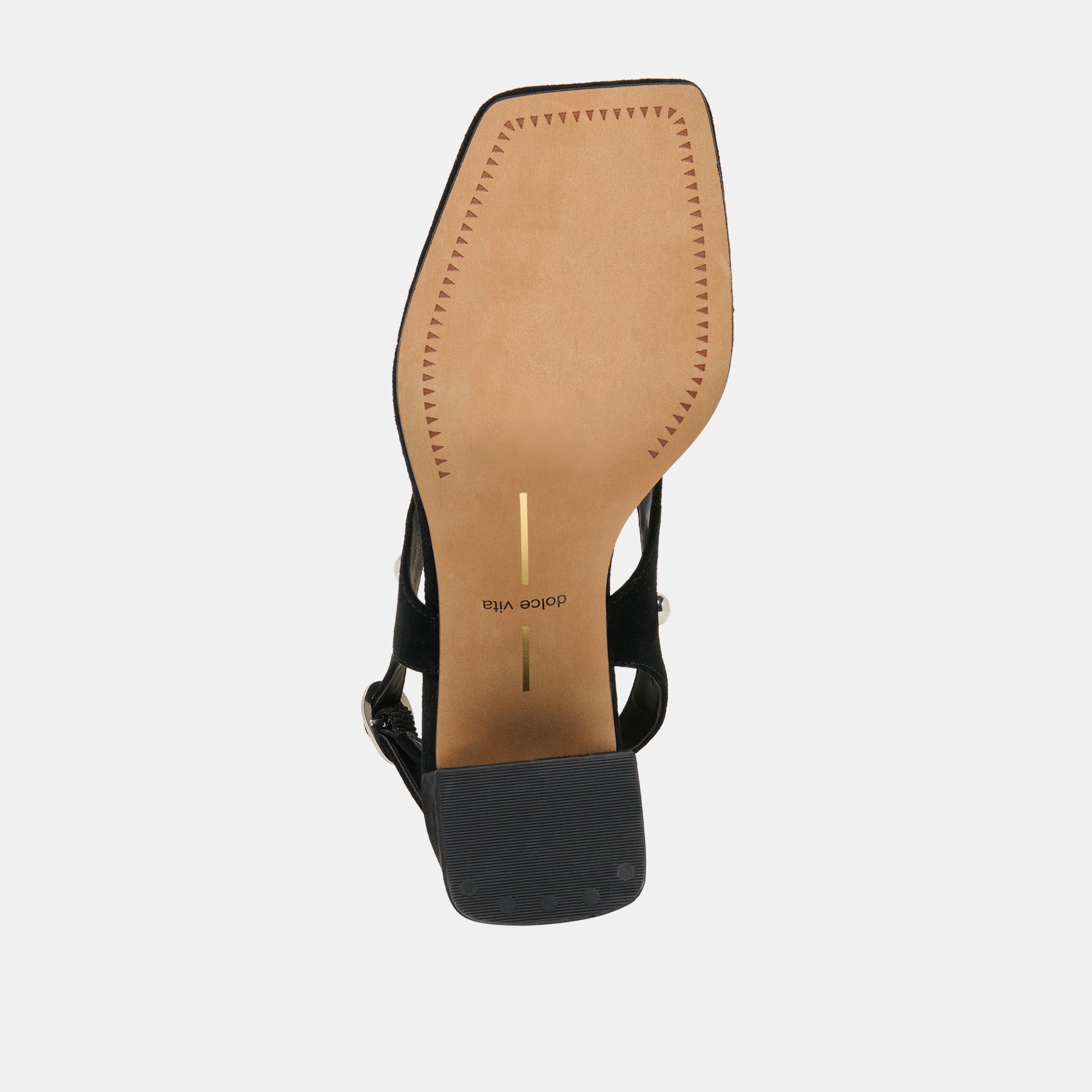 Yves Stud Onyx Suede Heels / Dolce Vita