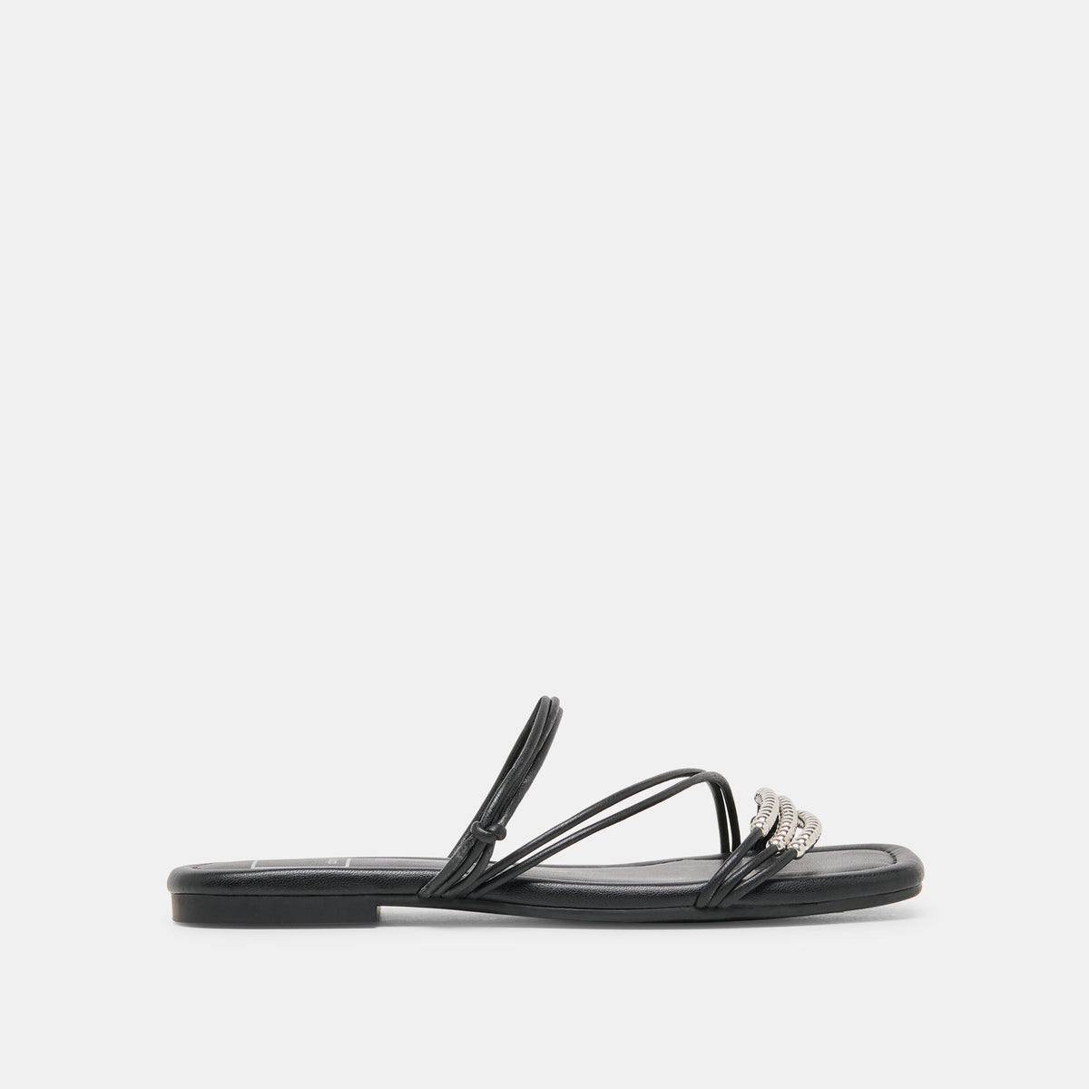 LYNDEE BEAD Black Stella Strappy Open-Toe Sandals / Dolce Vita