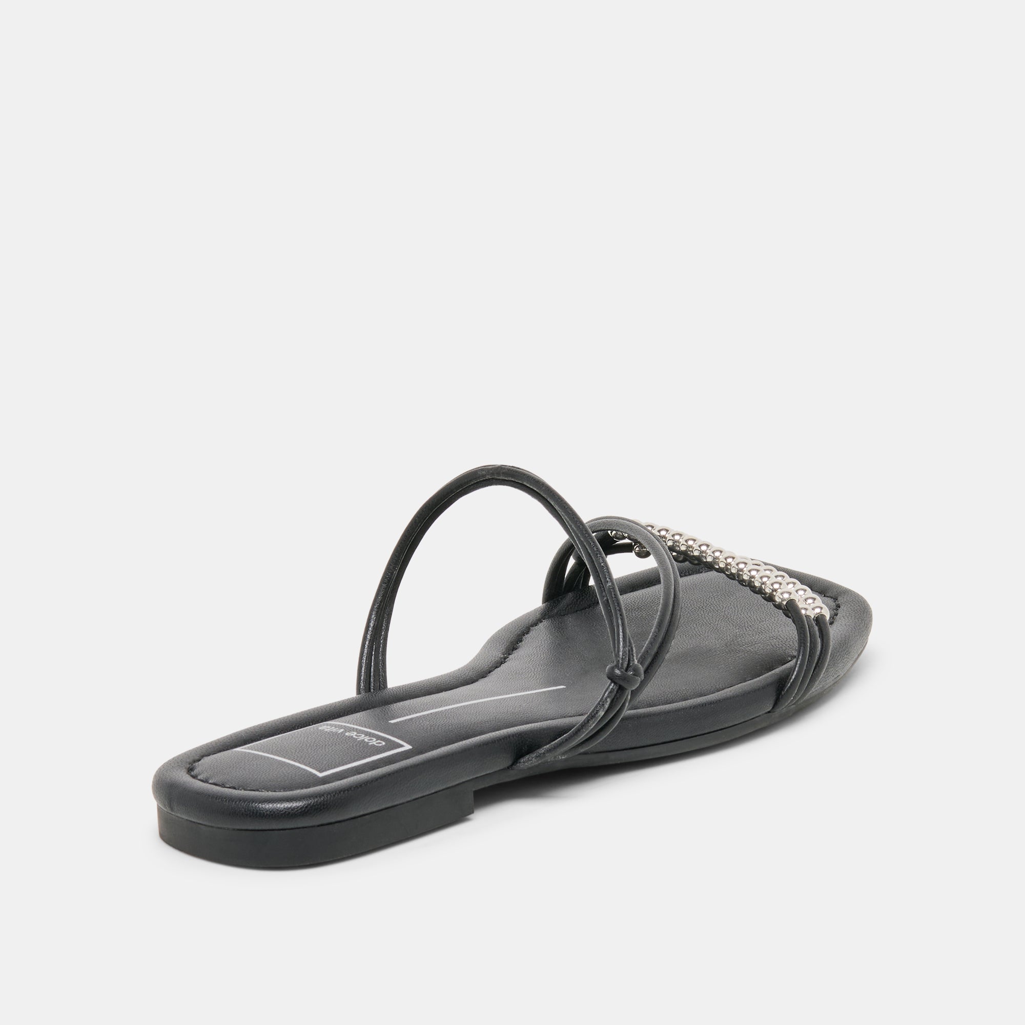 LYNDEE BEAD Black Stella Strappy Open-Toe Sandals / Dolce Vita