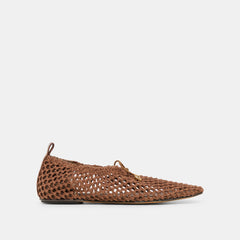 Kaylyn Dk Brown Crochet Flats / Dolce Vita