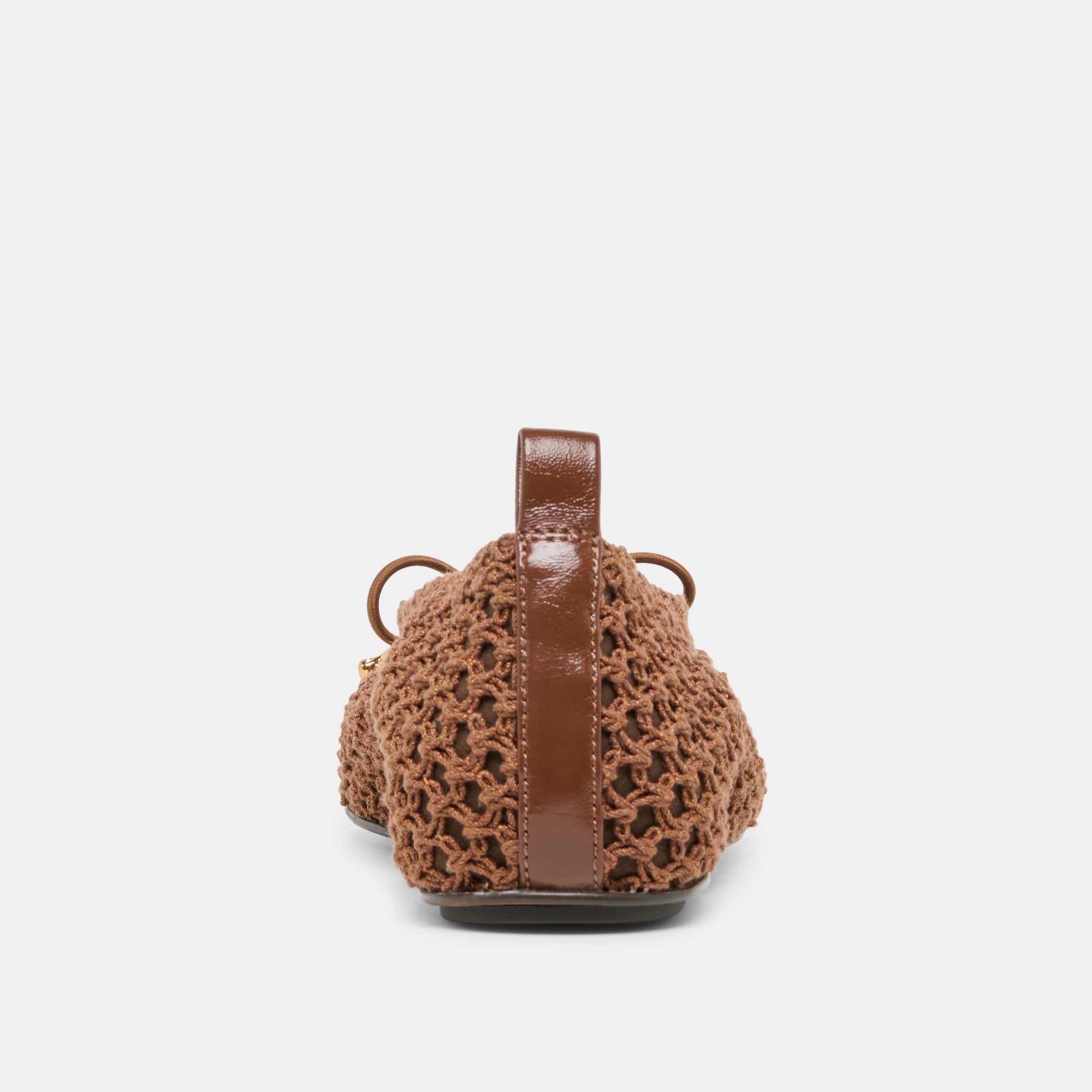 Kaylyn Dk Brown Crochet Flats / Dolce Vita