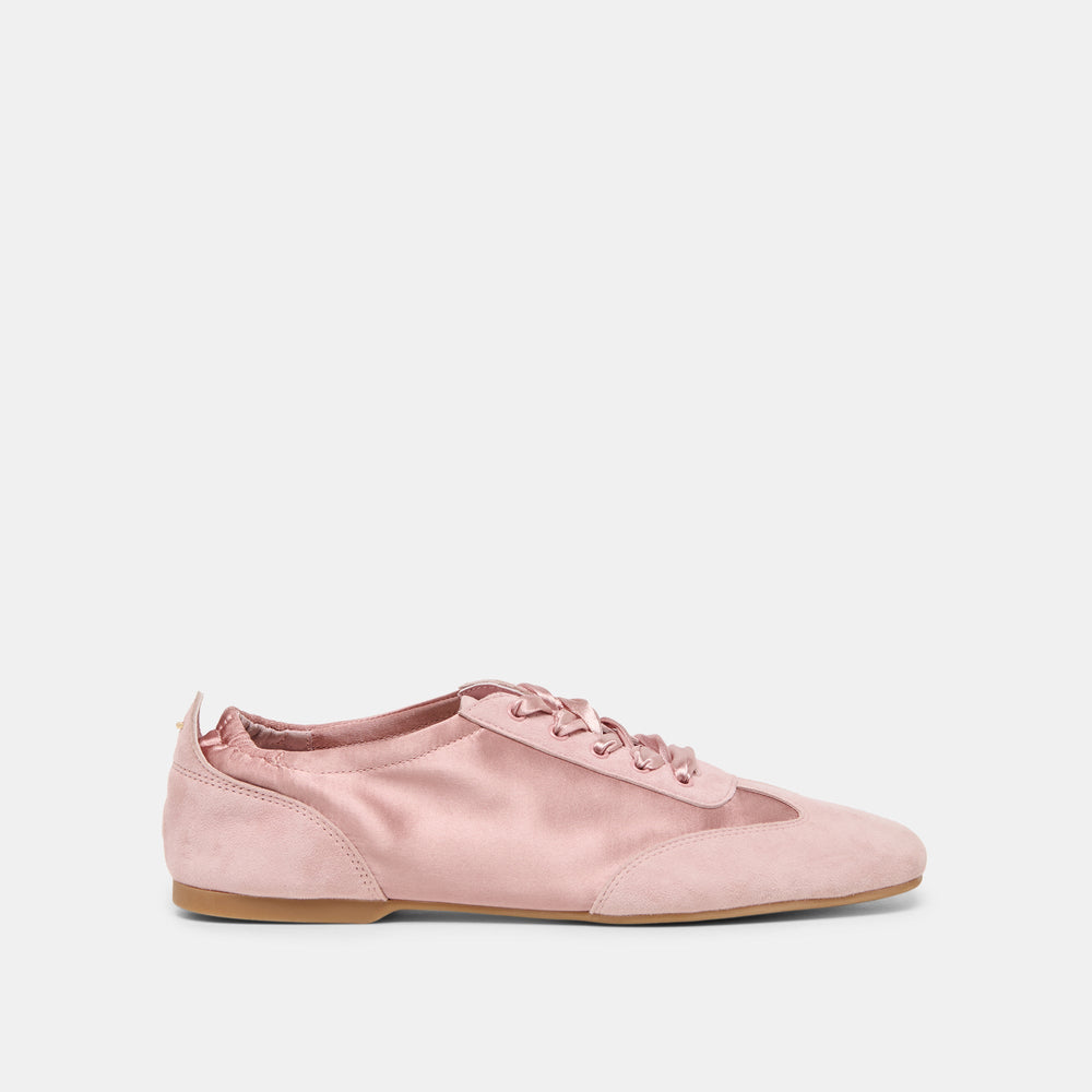 Itzy Pink Satin Sneakers / Dolce Vita