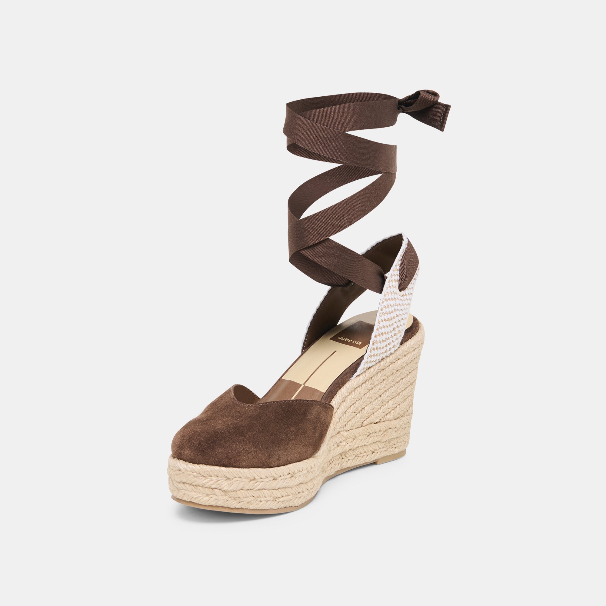 Noura Dk Brown Suede Wedges / Dolce Vita