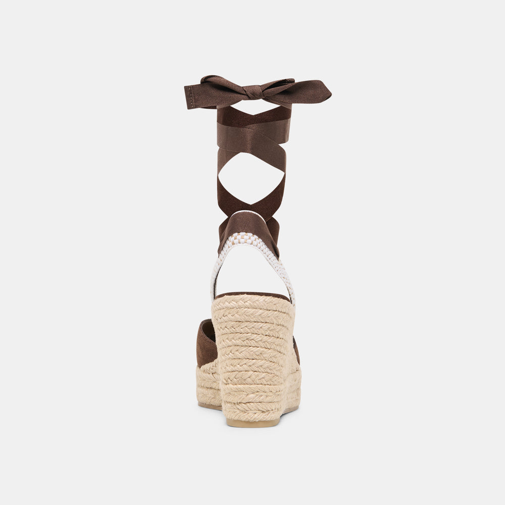 Noura Dk Brown Suede Wedges / Dolce Vita