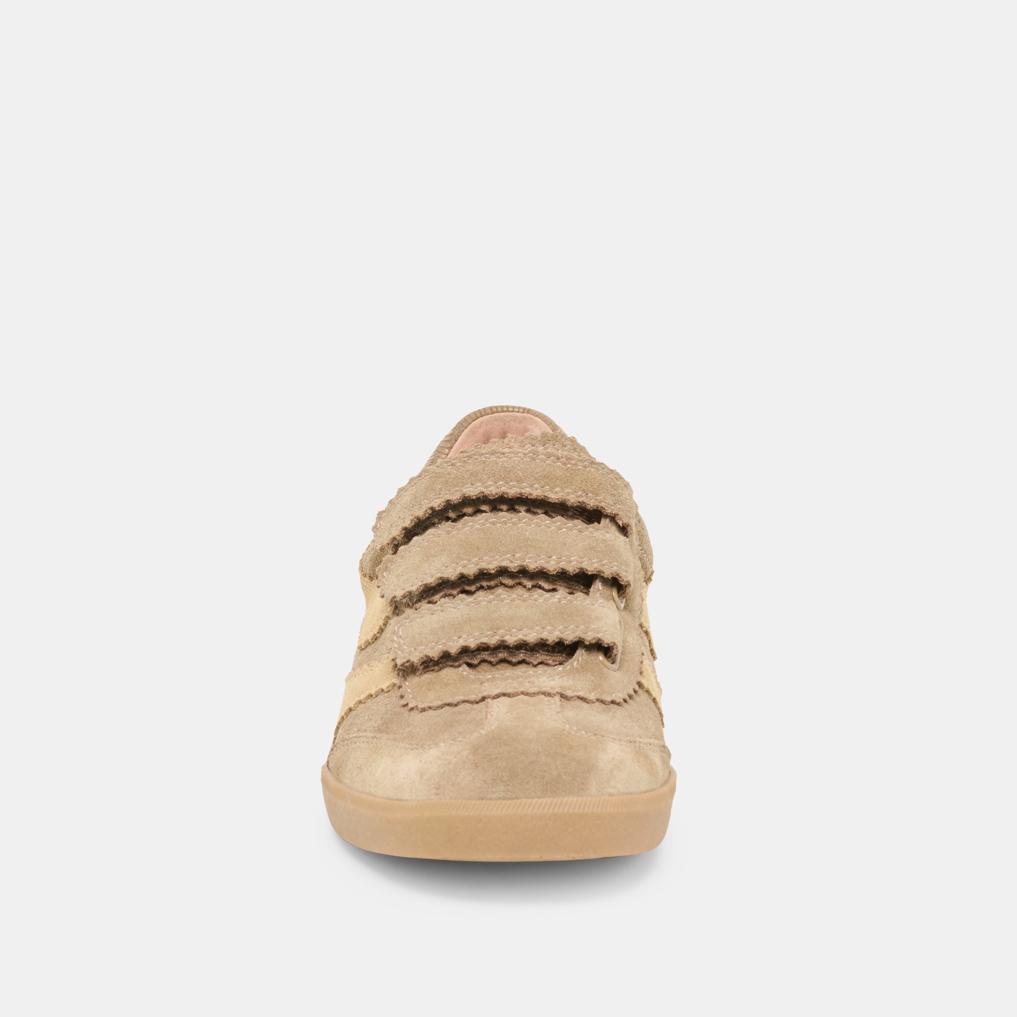 Merit Velcro Taupe Multi Leather Sneakers / Dolce Vita