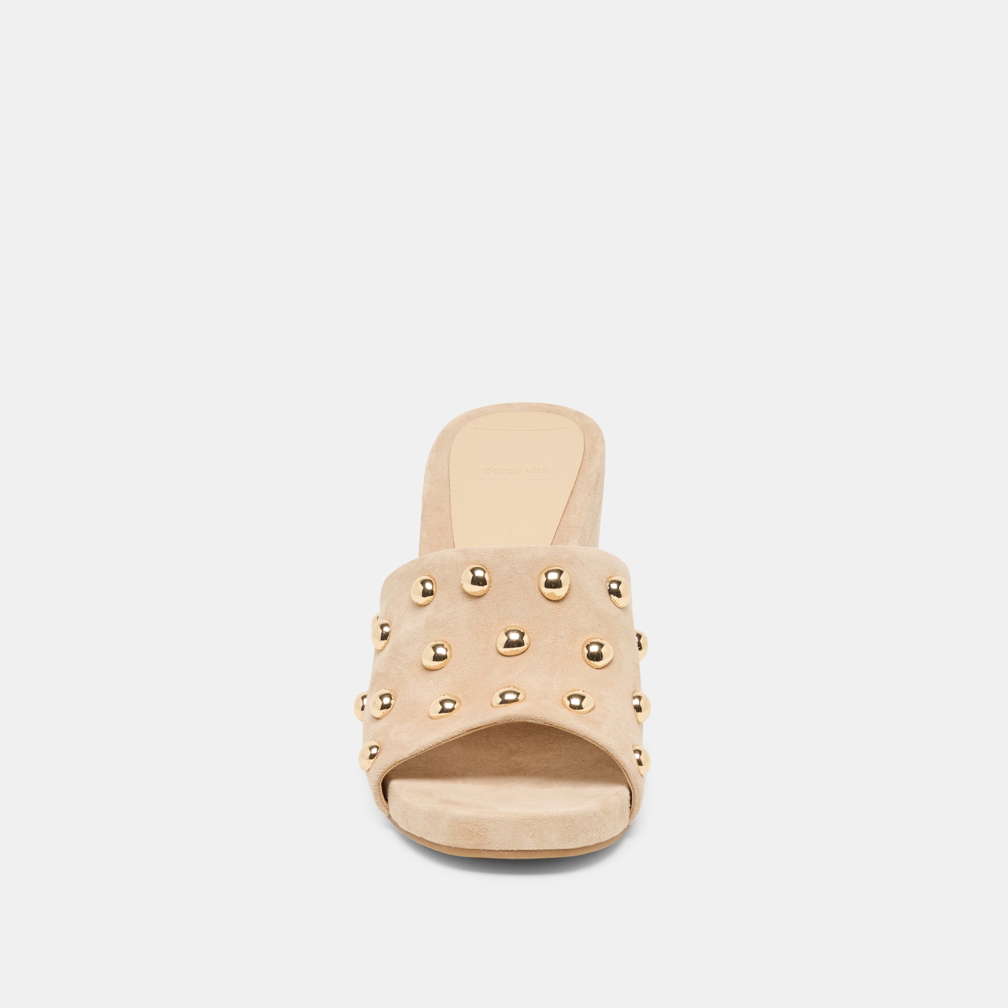 Holta Stud Camel Suede Wedges / Dolce Vita