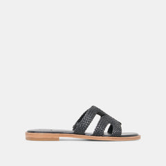 EMON Black Stella Slide Open-Toe Sandals / Dolce Vita