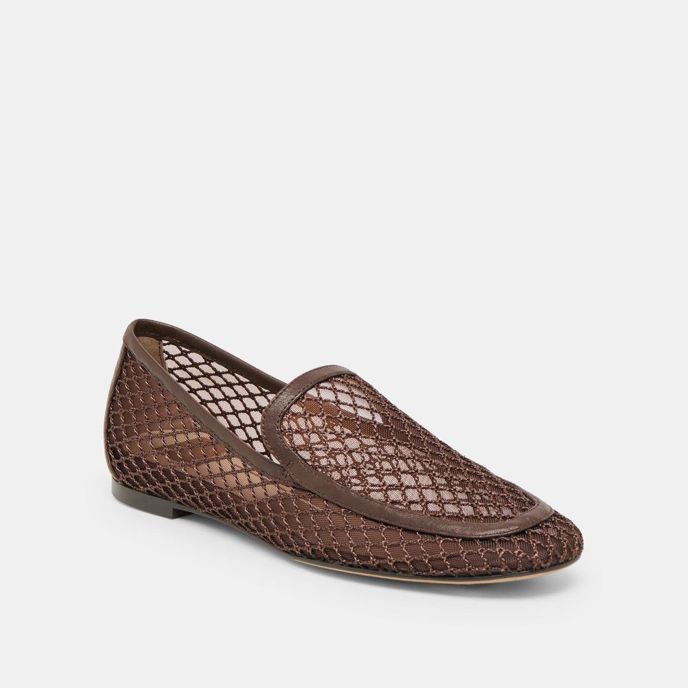 Kiala Chocolate Mesh Loafers / Dolce Vita